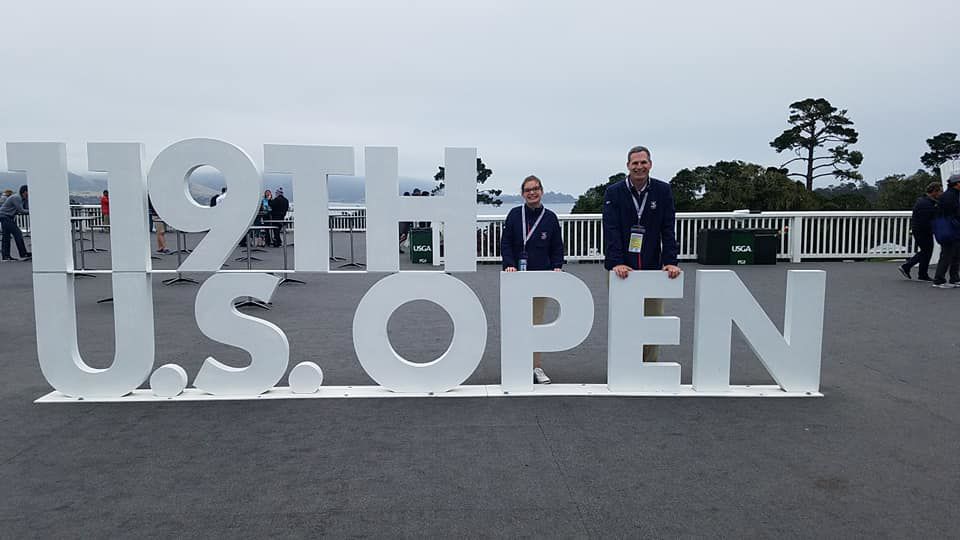 Rachel, Jason Kauflin at U.S. Open
